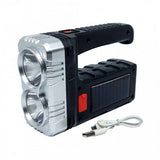 Lanternă LED COB Reîncărcabilă, Încărcare Solară și USB