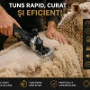 Masina de Tuns Oi Electrica profesionala cu 2 X Acumulatori 48V, 750W, 2X Lame de Rezerva Incluse, 6 Trepte de viteza, 6500 RPM, Pentru oi, capre, alpaca, caini de talie mare și diverse animale
