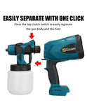 Pistol de vopsit cu 2 acumulatori, 24V, rezervor 800 ML, putere 650 ML/ min