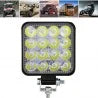 Set 3+1 CADOU! Proiectoare LED auto offroad 48W, 16 LED, 12V-24V
