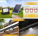 Proiector LED JORTAN cu Panou Solar si Telecomanda 100W, IP66 + Transport GRATUIT