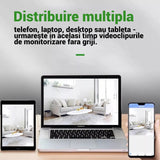 Mini Camera Spion Ultra HD 1080P Qeno®, Unghi Larg 150° Cu Functie Video Si Foto, Night Vision, Senzor Miscare, Baterie 1000 mAH, Suport Card Pana La 32 GB, Portabila, Negru
