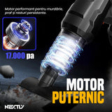 Aspirator portabil multifunctional, auto si casa, functii de aspirare/suflare/vidare/umflare