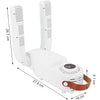 Uscator electric pentru pantofi, Uscator electric pentru incaltaminte caciuli si manusi, Temporizator, Pliabil, Rezistenta la temperaturi ridicate, Uscare Tridimensionala cu aer cald 360°, 150W, 27.8*18*26.7 cm, Alb