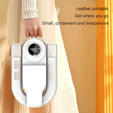 Uscator electric pentru pantofi, Uscator electric pentru incaltaminte caciuli si manusi, Temporizator, Pliabil, Rezistenta la temperaturi ridicate, Uscare Tridimensionala cu aer cald 360°, 150W, 27.8*18*26.7 cm, Alb