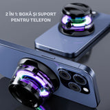 Pachet 1+1 CADOU Boxa portabila Bluetooth G200, 5W, prindere MagSafe & inel magnetic, suport telefon 2 in 1