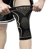 Oferta 1+1 CADOU genunchiera de compresie, Copper, nylon, protectie optima