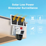 Camera De Supraveghere Smart, Cu Slot Cartela SIM si Incarcare Solara, 2 Zone de Filmare, Senzor De Detectie Miscare, Functie Night Vision+ CARD 32 GB CADOU