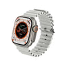 Ceas Smart T500 Ultra, Ecran 36 x 44mm, Durata baterie 5 zile, Apel BT, Notificari Inteligente, Monitorizare Sanatate, Fitness Tracker, Control Multimedia, Alarma, Functie Gasire Telefon, Alb