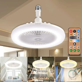 Ventilator de tavan iluminat cu LED, multifunctional, baza pentru lampa E27