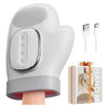 Aparat de masaj pentru maini, masajor de mana inteligent, comprimare termica shiatsu, 13 pernite de aer, 3 moduri, 3 nivele temperatura (20/35/42°C), 5 niveluri intensitate, baterie 2000 mAh, incarcare USB-C, alb/gri, 1 buc