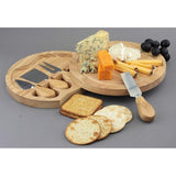 Set servire branzeturi CASENA 5 in 1 Cheese Box, bambus, cu accesorii