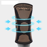 Oferta 1+1 CADOU genunchiera de compresie, Copper, nylon, protectie optima