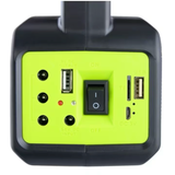Kit sistem de iluminare LED GDLite GD2000A cu 3 becuri incluse, functie de Powerbank, boxa cu Bluetooth si Radio