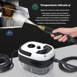 Aparat de curățat cu abur 2500W, curățare eficientă, 1200ml, 3 bar, 190x150x130mm