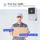 Sonerie video WIFI inteligenta, intercom bidirectional, integrare smart home, alb
