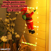 Scara pentru Mos Craciun , LED, metal/plastic, multicolor, 25 x 160 cm model bradut