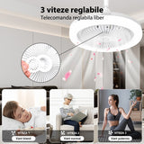 Ventilator de tavan iluminat cu LED, multifunctional, baza pentru lampa E27