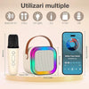 Boxa Karaoke Portabila , cu 2 Microfoane Wireless, LED RGB, Bluetooth