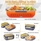 Cutie electrica pentru pranz, otel inoxidabil - ideala pentru birou si calatorii