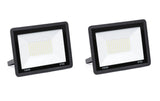 Set 2 Proiectoare LED Jortan 100W - Iluminat Exterior Profesional, Lumina Calda, Aluminiu