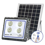 Proiector LED Slim cu Telecomanda si Panou Solar IP66