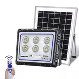 Proiector LED Slim cu Telecomanda si Panou Solar IP66