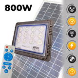 Proiector LED Slim cu Telecomanda si Panou Solar IP66