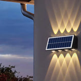 SET 2+1! LAMPI SOLARE BIDIRECTIONALE CU LUMINA SUS - JOS , 10 LED LUMINA ALB CALD SI RECE