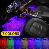 Set lumini ambientale Starlight RGB cu telecomanda 7 lumini A12