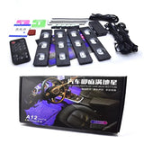 Set lumini ambientale Starlight RGB cu telecomanda 7 lumini A12