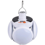 Oferta zilei! Set 2 +1 CADOU Lampa solara pliabila 2 in 1, 360° iluminare, 5 moduri, portabila, rezistenta la apa