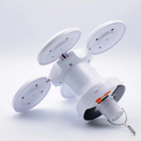 Oferta zilei! Set 2 +1 CADOU Lampa solara pliabila 2 in 1, 360° iluminare, 5 moduri, portabila, rezistenta la apa