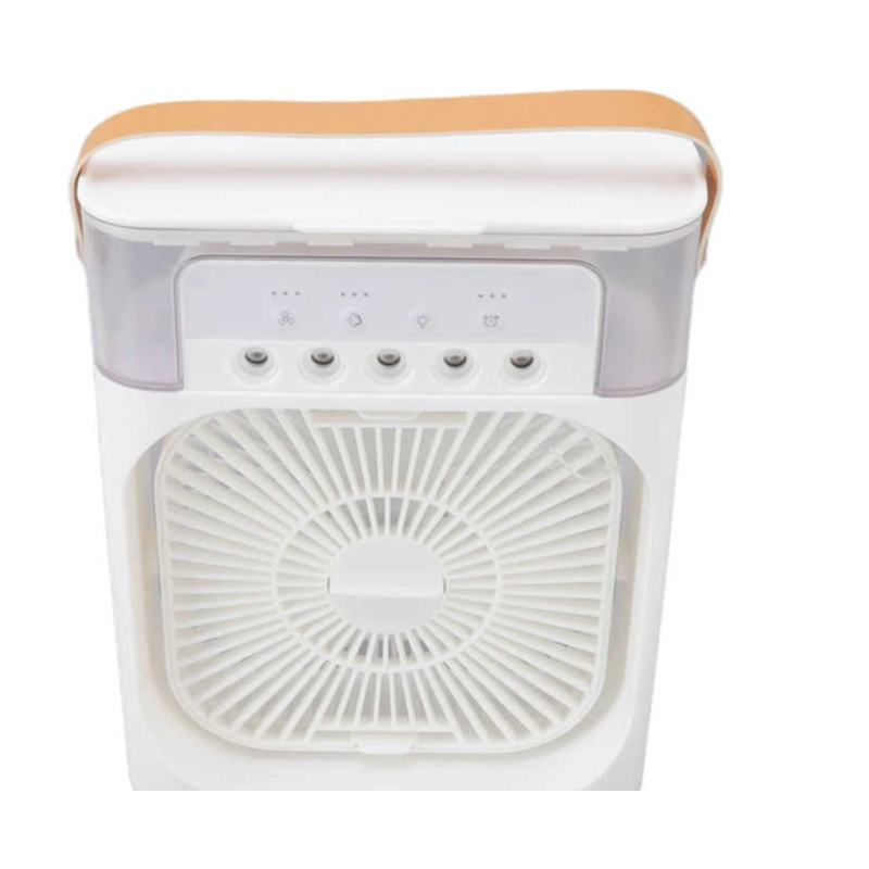 Ventilator portabil 3 1n 1 racorire umidificare si iluminare in 7 culori