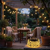 Set 2 Instalații Solare cu 100 LED-uri, 10 m, Diferite culori
