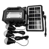 Kit lanterna cu panou solar GD-8017 MUSIC cu RADIO