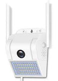 Camera de supraveghere IP WIFI Camera Jortan , Exterior , Conectare Telefon / PC, lampa de perete 32 LED-uri, night vision color, rezistenta la apa, FullHD 1920*1080, camera 2.0 MP, senzor miscare, alb