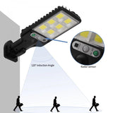 Set 3 x Lampi Solare de Perete, 3 Moduri de Functionare, Telecomanda, Senzor de Miscare si Lumina