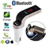 Modulator FM auto cu kit Bluetooth handsfree pentru apeluri telefonice, muzica si radio